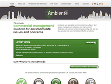 Tablet Screenshot of ambientellp.com